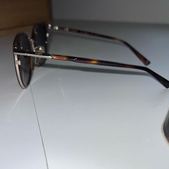 MCM Authentic designer brown and gold Metal & Acetate Cat-Eye Sunglasses - Picture 11 of 13